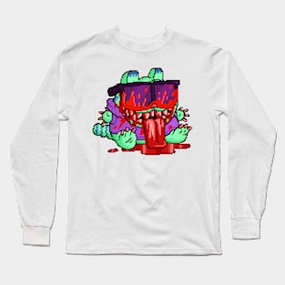 Bloodthirsty cat Long Sleeve T-Shirt